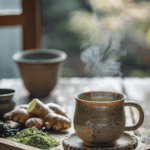 Authentic Japanese Maounjaro ingredients on wooden tray